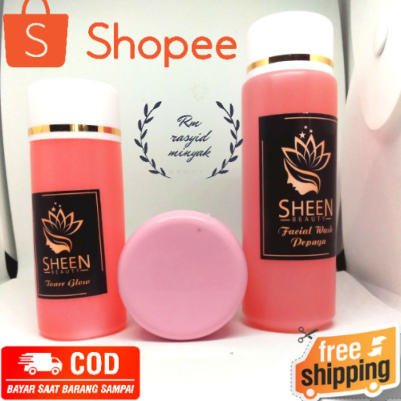 sheen beauty skincare 2in1 ,toner glowing cleanser