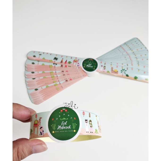 

=====] (SIF089) stiker lebaran lucu untuk toples ( uk 1.8 x17cm)