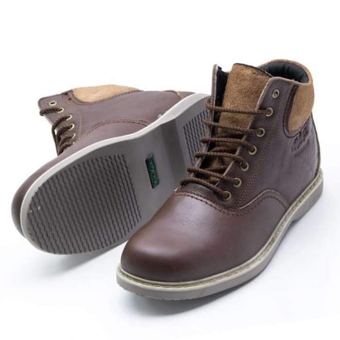 New Trend Boot Casual Pria/ Sepatu Boots Kulit Model Lacoste BLC01