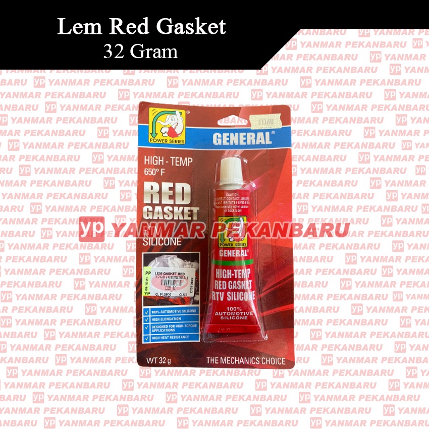 

Lem Gasket Merah Red Silicon 32 Gram / 80 Gram