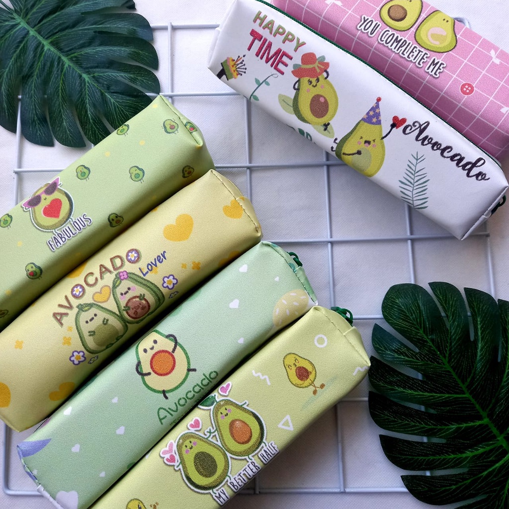 

Kotak Pensil Tepak Pensil Karakter Motif Kartun Avocado