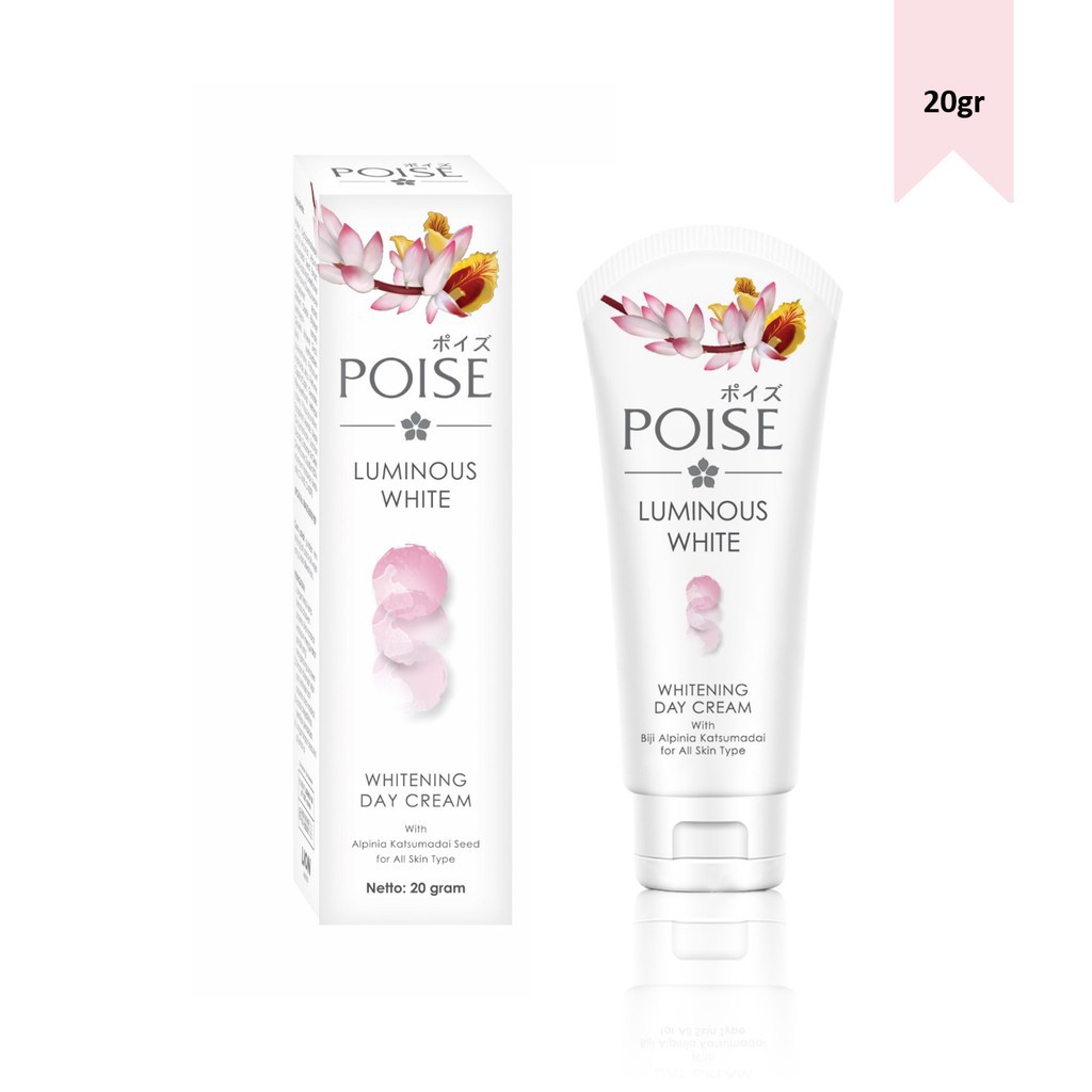 Poise Luminous Whitening Day Cream 20gr Tube