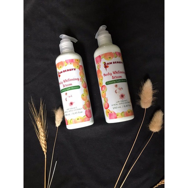 Paket Bundling Body Serum AM beauty Hidrating Apple blossom pemutih badan handbody BPOM bukan racika