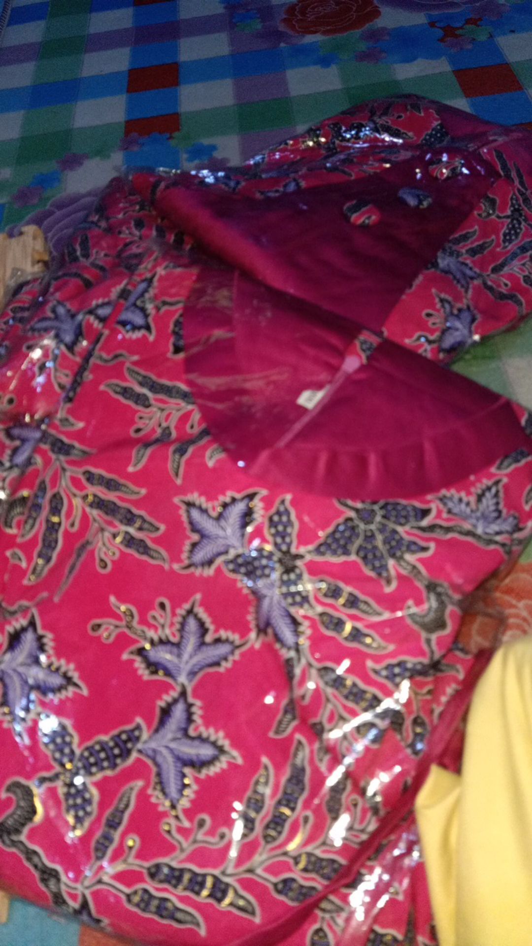 Gamis Batik Kombinasi Velvet Gb01 Ukuran M L Xl Xxl