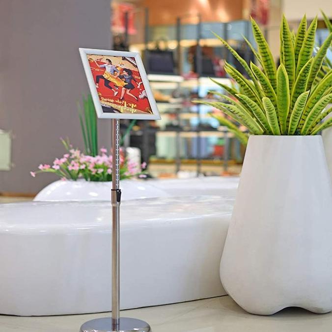 

Adjustable Standing Menu Frame Sign Holder Display A3 A4 Stainless