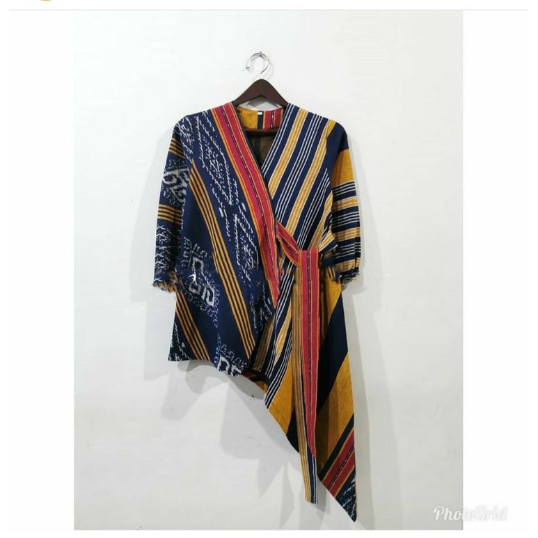 Kimono tenun baju tenun jepara outer tenun blazer KN3