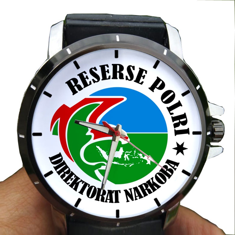 Jam Tangan Custom POLISI Logo RESERSE NARKOBA