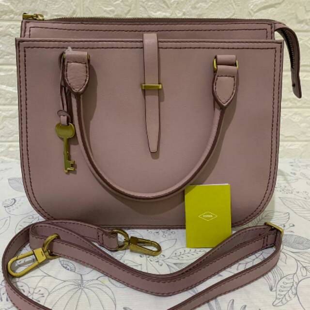 Tas Fossil original - Fossil Ryder satchel Orchid tint bb .