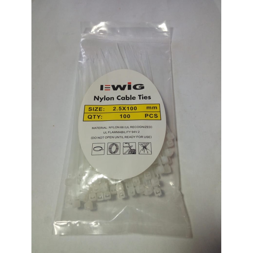 [DEV-9112] KABEL TIES 2.5MMX10CM PUTIH