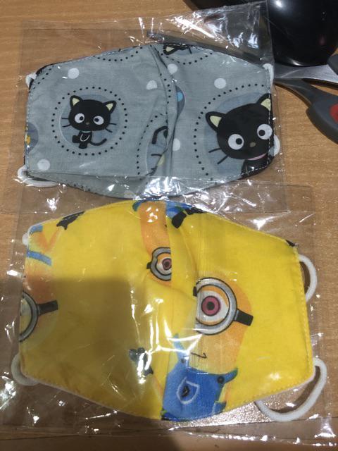 Masker Kain Anak Earloop 2 Lapis Bahan Katun 2-10 Tahun Termurahh