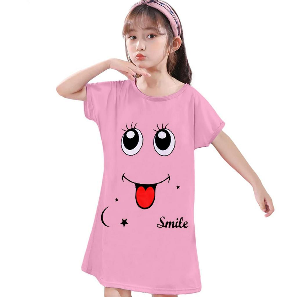 DASTER Anak Motif SMILE Dress 1-12 Tahun