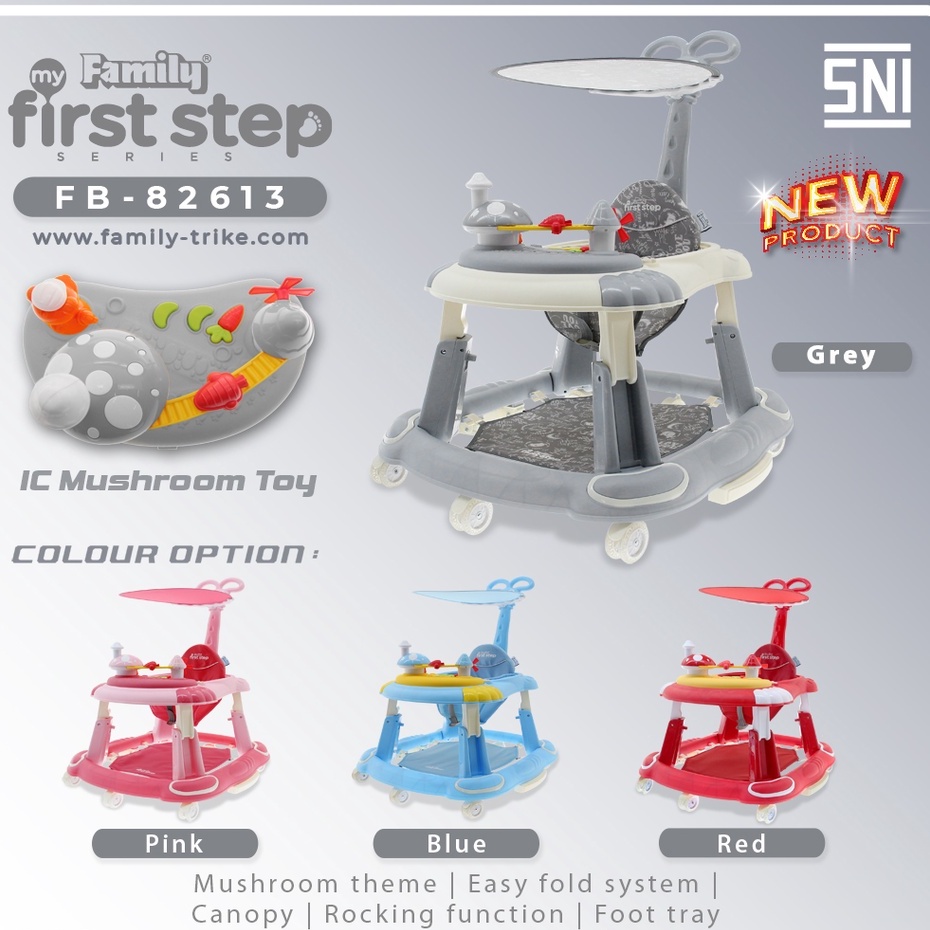 Baby Walker Family FB82613 Mushroom n Kanopi