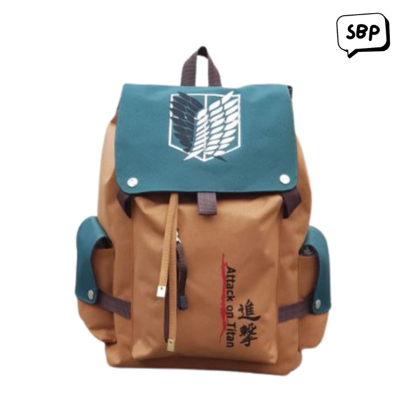 [COD] Anime Attack On Titan Tas AoT Ransel Bagpack Tas Sekolah Pria Stylish Korea Tas Wanita SBP