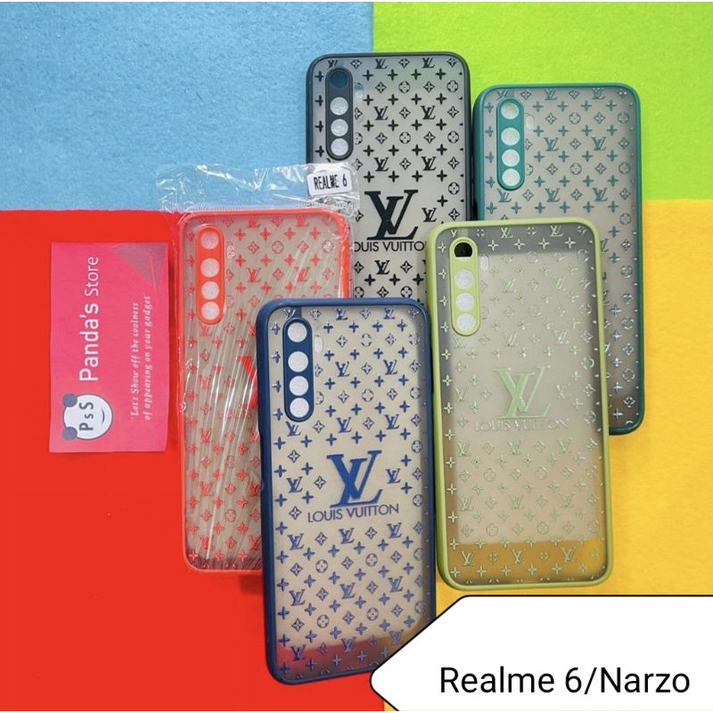 Case Realme 6 / Narzo My choice LV LOUIS VUITTON + Ring Kamera / Pelindung Kamera (PsS)