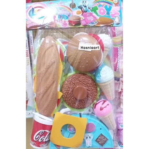 MAINAN ANAK JUNK FOOD/MAINAN ANAK HAMBERGER