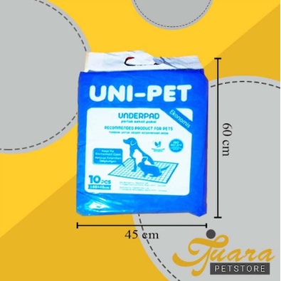 Uni Pet Underpad Alas Pipis Poop Kucing anjing Perlak Hewan