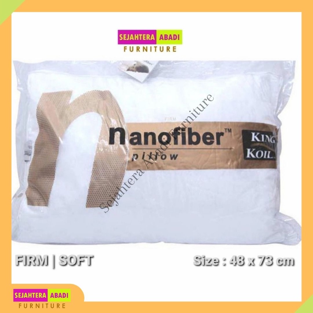 Bantal, pillow kingkoil nano fiber, bulu angsa kingkoil springbed
