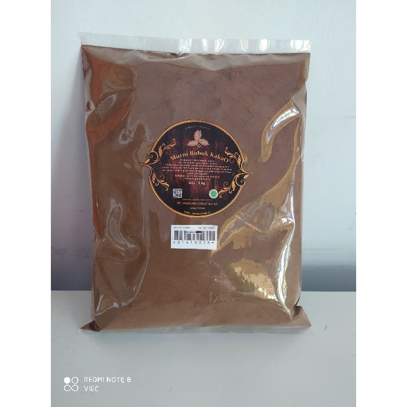 

Bubuk Coklat Murni kemasan 1 kg di produksi Kampung Coklat Blitar
