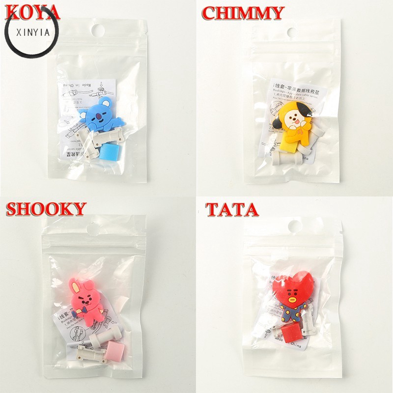 Pelindung Kabel Charge / Data Motif KPOP Bangtan Boys BT21 Lucu Bahan Plastik Multi Warna