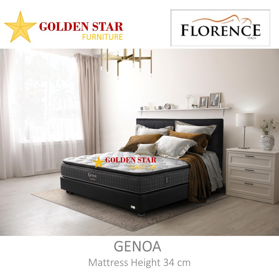 Set / Kasur Matras Genoa FLORENCE Spring Bed 160/180/200 Springbed