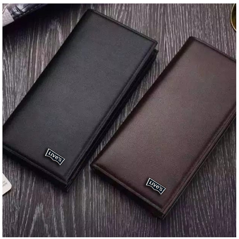 GRATIS DOMPET PENDEK Dompet Panjang Kulit Pria Dompet  Lev80 Dompet Kulit Pria Original Dompet Casual Pria +  Box