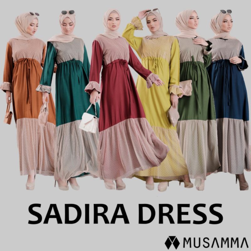 Daster arab SADIRA DRESS by MUSAMMA Dress Rayon Super