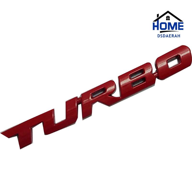 Stiker Mobil Emblem 3D Mobil Sticker Turbo Logo Turbo Emblem Turbo