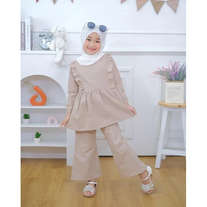 Murah Pakaian Anak Perempuan Stelan Anak Syakila Rompi Kekinian 3-5 thn Elegan