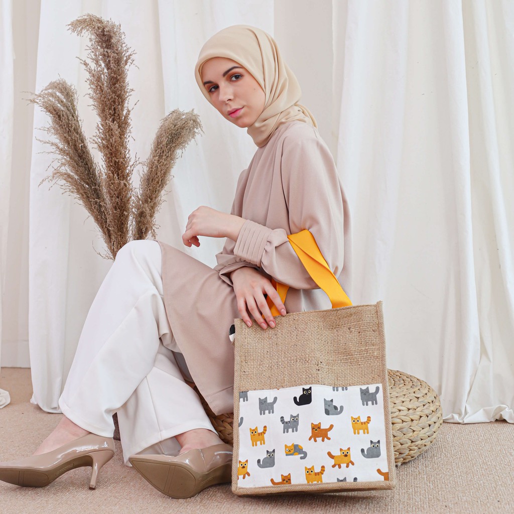 TOTEBAG DGONEE B223 | Totebag Belanja Kerja Kuliah Wanita Custom