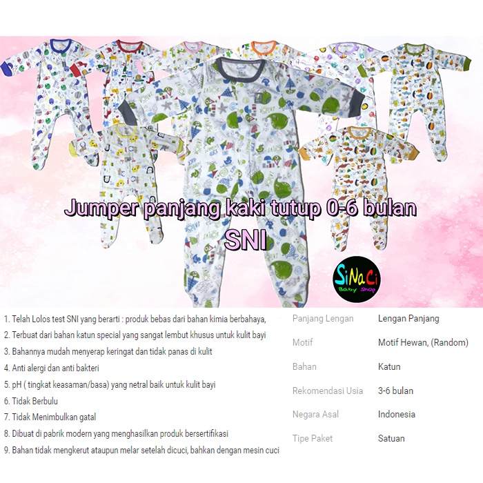 Jumper panjang kaki tutup 0-6 bulan-Jumper-bayi panjang kaki tutup jumper bayi perempuan jumper bayi