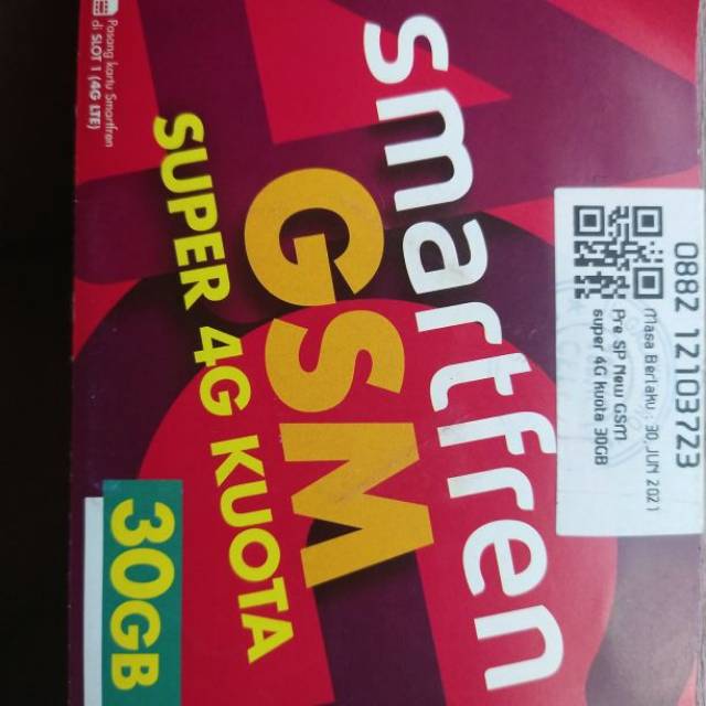 Perdana kouta Internet 30GB Smartfren 4G LTE