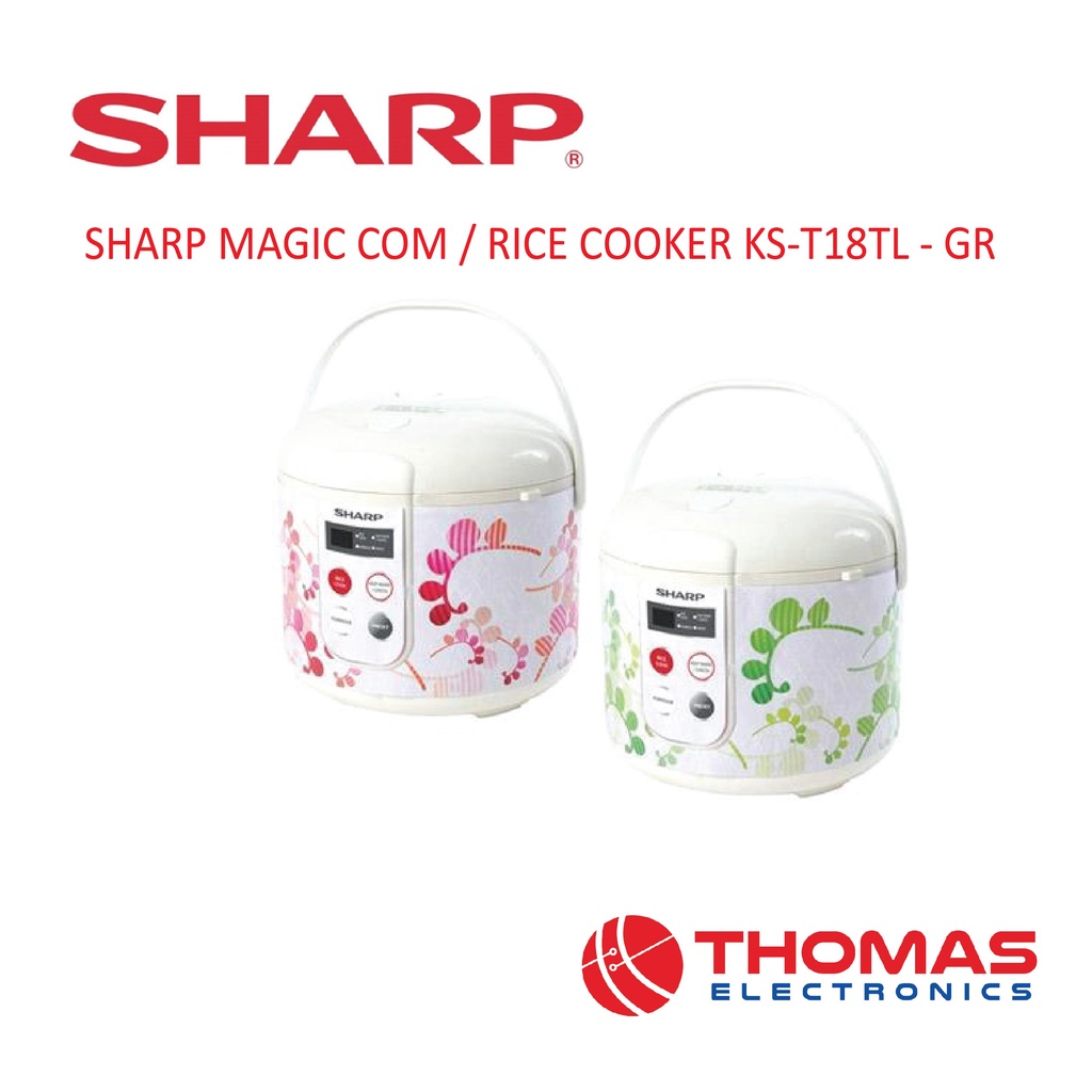 Sharp Magic Com Rice Cooker KS T18TL GR Penanak Nasi 1.8 liter