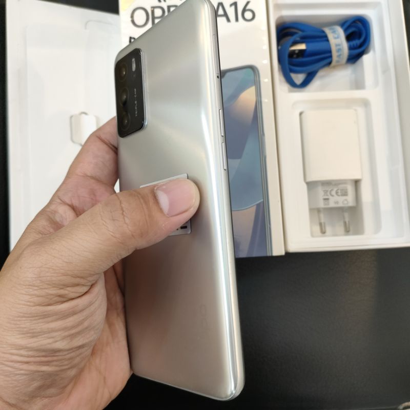 HP OPPO A16 RAM 4 GB 64 GB SECOND SEKEN BEKAS FULLSET
