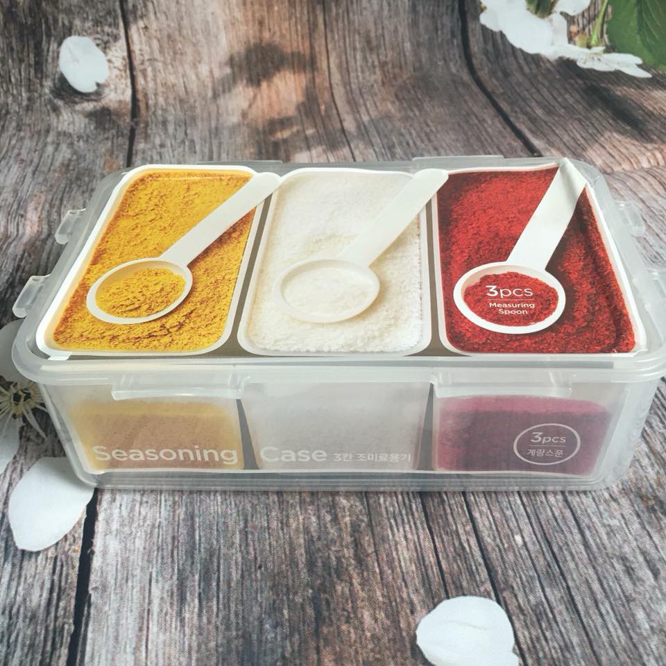 LOCK N LOCK - SEASONING CASE WITH TRAY AND SPOON - HPL-817CT