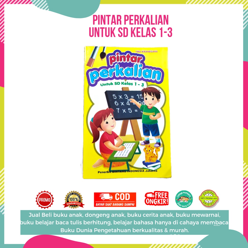 Buku Belajar Pintar Perkalian untuk SD 1-3 / Matematika Berhitung