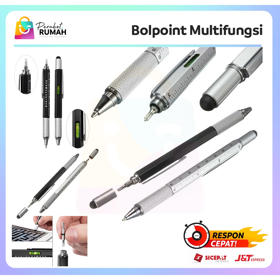 

Pena Multifungsi Stylus/Penggaris/Level/Obeng