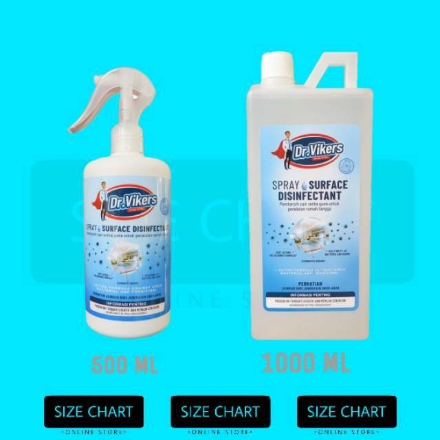 Dr.Vikers Disinfektan/Pembunuh Virus/Bakteri 500/1000 ml