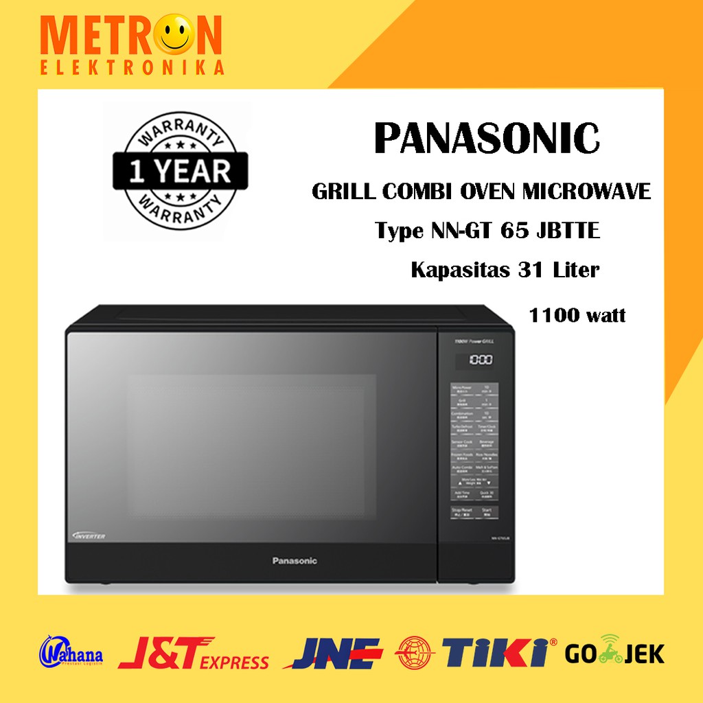 PANASONIC NN GT 65 JBTTE / INVERTER GRILL COMBI OVEN MICROWAVE 31 LITER / NNGT65JBTTE