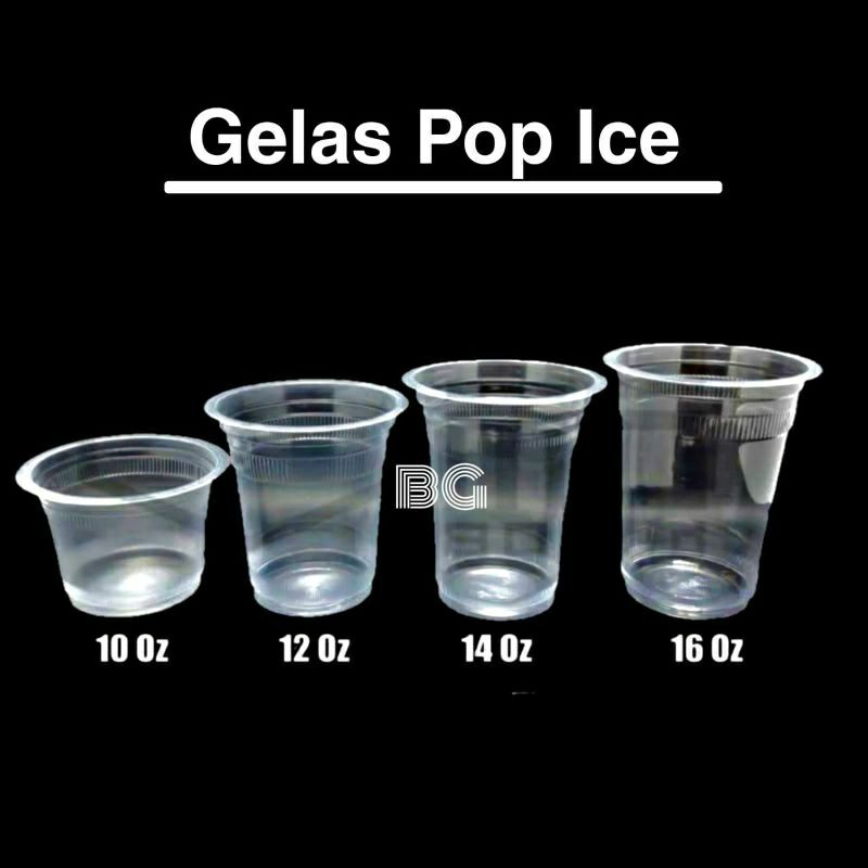 Jual Gelas Pop ice Cup ( 8,5oz, 10oz, 12oz, 14oz, 16oz ) Shopee Indonesia