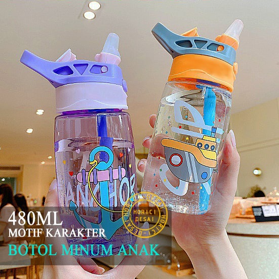 BOTOL MINUM ANAK MOTIF KARAKTER 480ML