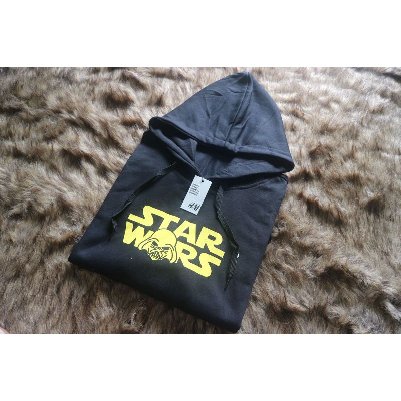 HOODIE H&amp;M STARWARS HITAM UNISEX