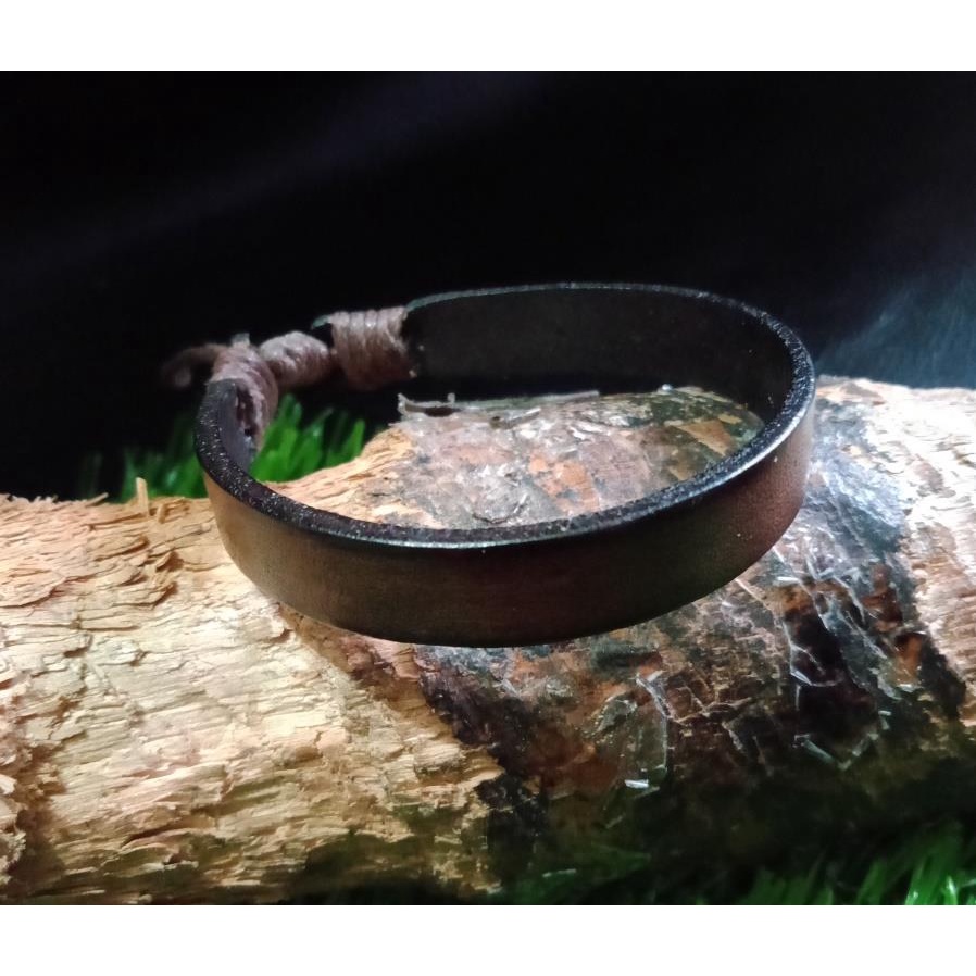 Gelang Tali kulit Trend Pria Wanita Lebar 10 mm