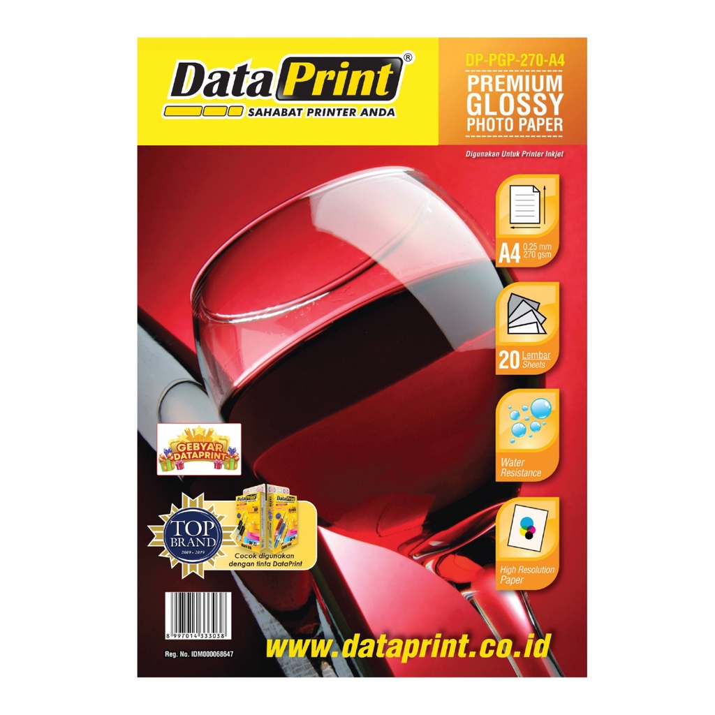 

DataPrint Premium Glossy Photo Paper 270 Gr A4