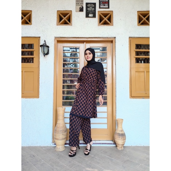 Stelan kulot long tunik jumbo