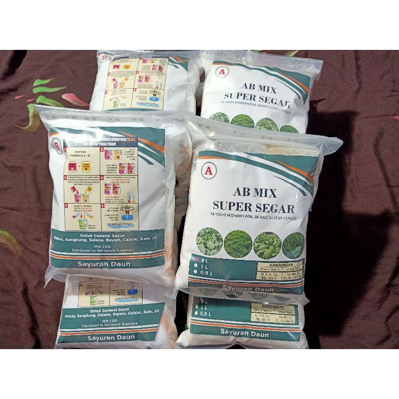 Nutrisi Hidroponik AB MIX  Sayur 5 Liter