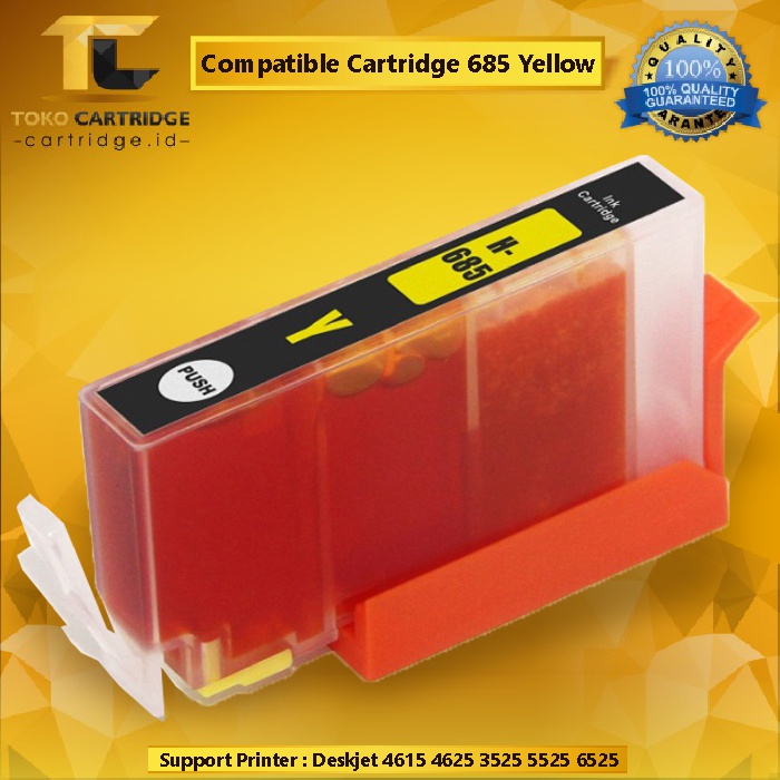 Cartridge Compatible 685, Tinta Printer HP Deskjet 4615 4625 3525 5525 6525