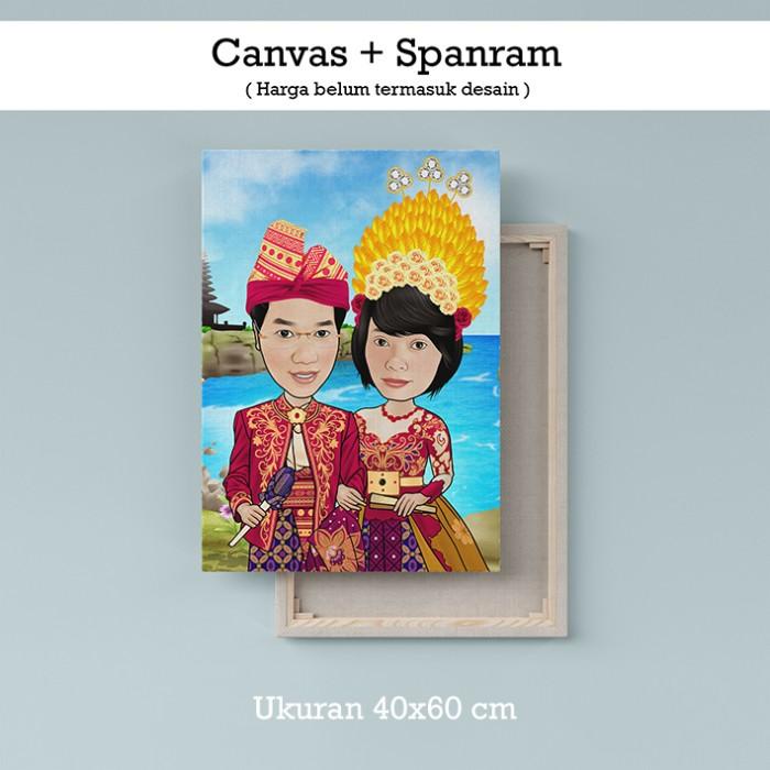 

Kanvas | Cetak Kanvas + Spanram Ukuran 40X60 Cm