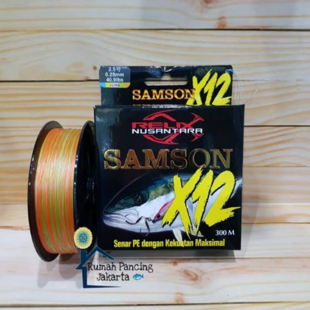 Senar PE Pancing Relix Nusantara Samson X12-300m Pe.2.5