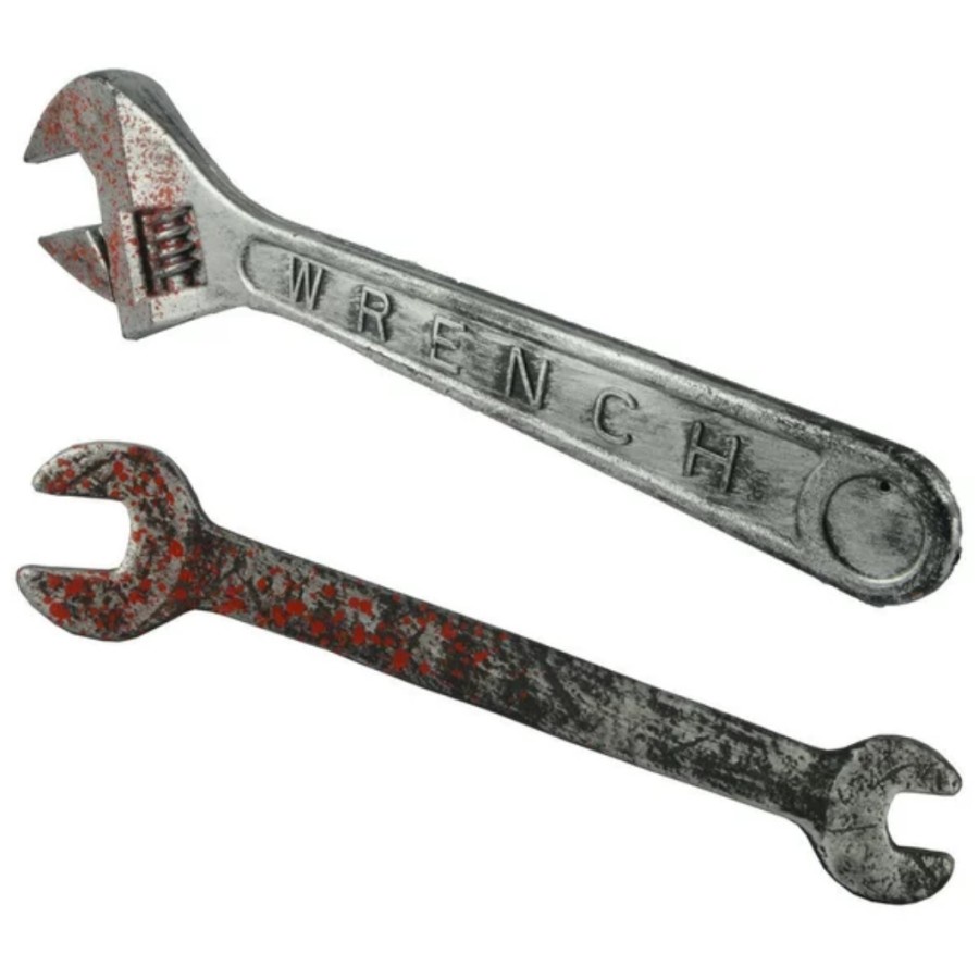 Jumbo Bloody Wrench Halloween Props perlengkapan Halloween Kunci pas