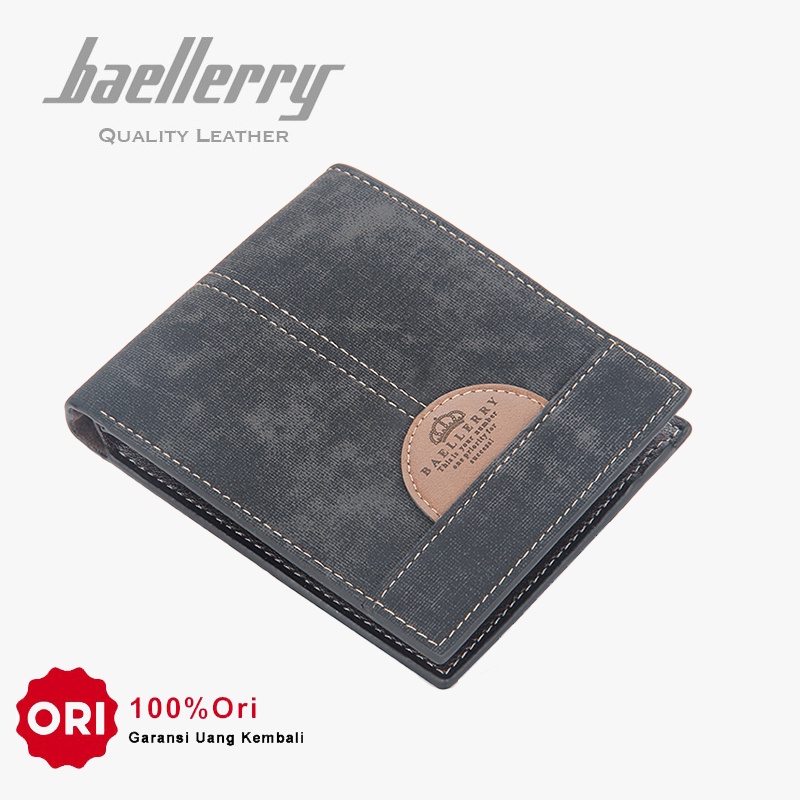 BAELLERRY DR069 Dompet Pria Bahan Kulit PU Leather Premium WATCHKITE WKOS